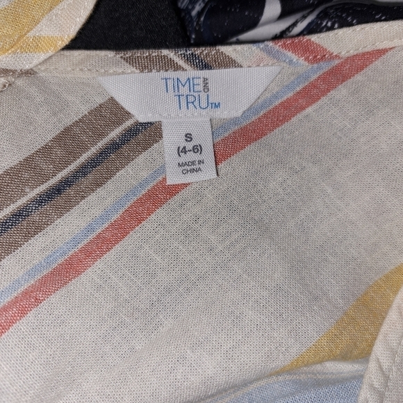 A-1 Time and tru striped Tank top size small - Picture 3 of 3